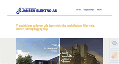 Desktop Screenshot of jansenelektro.no