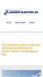 Mobile Screenshot of jansenelektro.no