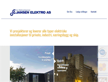 Tablet Screenshot of jansenelektro.no